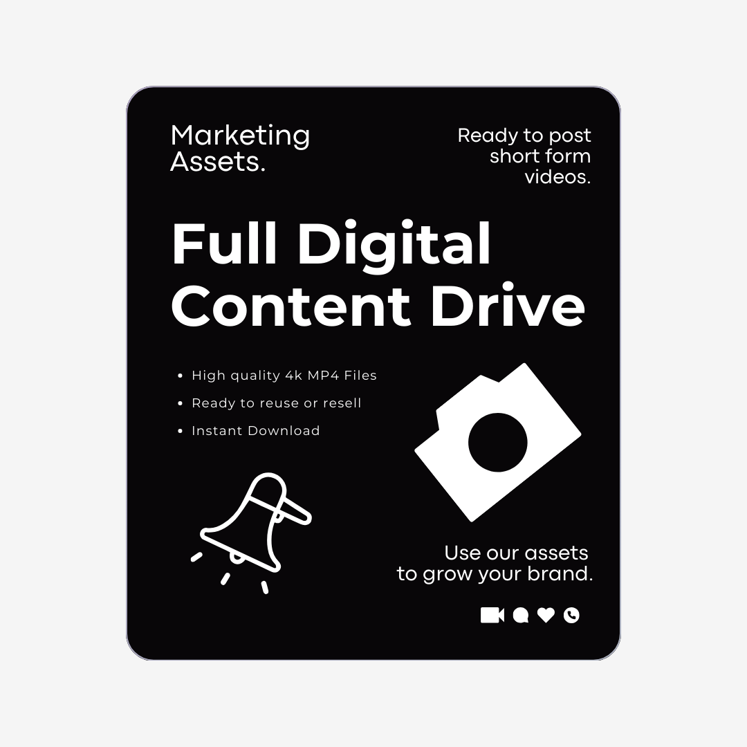 Full Digital Content Drive Graphic